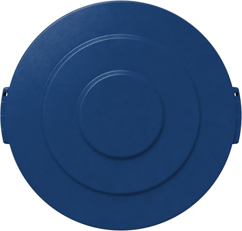 Image of SPARTA Bronco Round Lid for Waste Bin, Trash Can Lid for 10 Gallon Garbage or Recycling, Blue