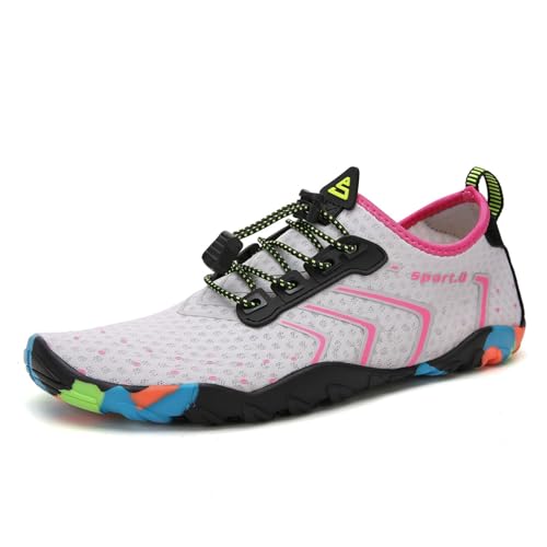 Image of SAGUARO Water Shoes for Women - Barefoot Quick-Dry Aqua Sock, Lightweight, Breathable for Swimming, Beach and Outdoor Activities Size 5.5-10.5