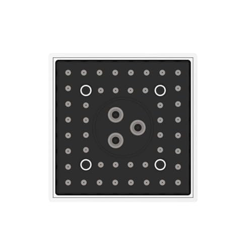Image of SwitchFlow 3.0 Multi Function Shower Head | High Pressure 3 Spray Modes- Rain, Mist, Massage (Unique Dancing /Rolling Function) | ABS Chrome Finish | 10x10 cm Bathroom Shower