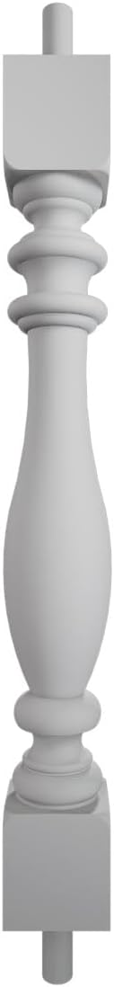 Endurathane 500 Series Amy Baluster: 2 1/2"W x 20"H (5 5/16" On Center Spacing for 4" Sphere Code), Factory Primed Polyurethane