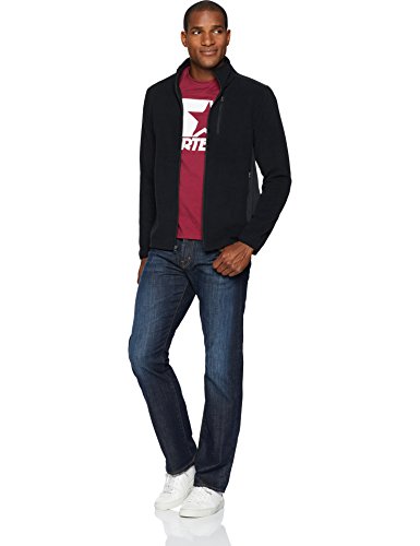 Starter Men's Polar Fleece Jacket, Black, XXX-Large - Thumbnail 2