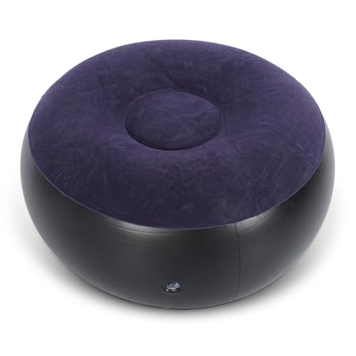 Viajes Inflable Reposapiés, Cojín Hinchable Para Viajes, Taburete Inflable Al Aire Libre, Reposapies Plegable Separado, Cómodo Otomano Inflable Multifunción Para El Hogar, Patio, Jardín, Camping