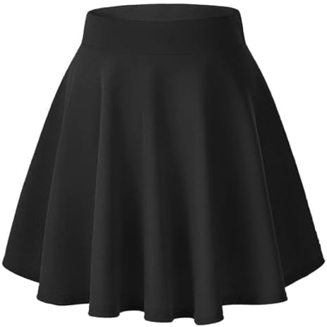 Urban CoCo Women's Basic Versatile Stretchy Flared Casual Mini Sk...