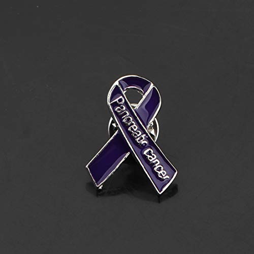 CENWA Pancreatic Awareness Gift Pancreatic Purple Ribbon Pin Pancreatic Enamel Cancer Support Jewelry4