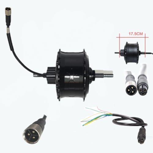 Image of 48V 750W Electric Fat Bike Hub Motor Brushless Rear Wheel Drive 20 24 26 Inch Bicycle Motor Kit, Ebike Hub Motor Kit, Rear Wheel Drive Motor(175MM 20inch)