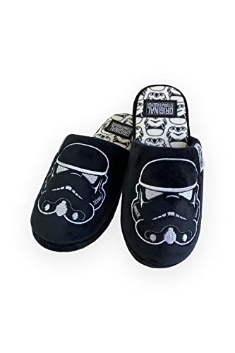 Groovy Uk Adult Original Stormtrooper Mule Slipper, UK 8-10 Size, Black