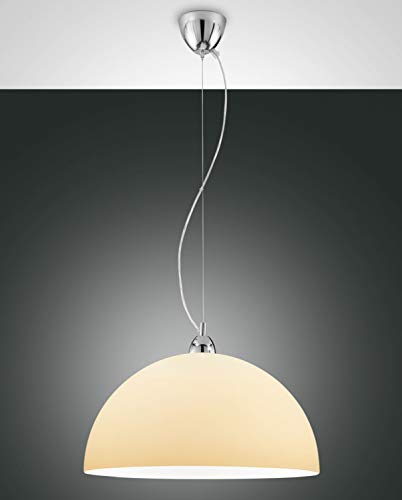 Image of Fabas Luce Nice Dome Pendant Ceiling Lights Amber Glass, E27