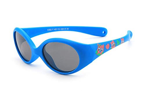 FOURCHEN Gafas de sol para niños, gafas de sol para niños/niñas Clout Goggles Oval Mod Gafas de sol retro para niños Round Lens negras (kids polarized strap-green)