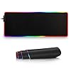 TOVARIN Alfombrilla de Ratón Gaming RGB, Tapete de Juego Extra Grande 800×300mm, Alfombrilla LED con 14 Modos de Iluminación, Impermeable y Antideslizante para Gamers, PC y Portátil