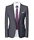 Cegerne Herren Sakko Sportlich Freizeit Blazer Business Anzugjacke EIN Knopf Männer Anzug, Grau, XL