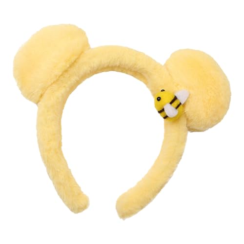 Banders de oso genérico – Edredones de dibujo de peluche aro – Banda ergonómica para orejas de oso para mujeres salientes de camping para cenas de viaje Festival Encuentro Gathering