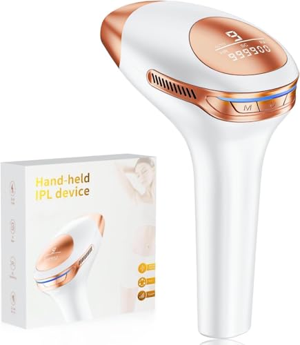 21J Epilatore Luce Pulsata con 9 Livelli di Energia, Epilatore