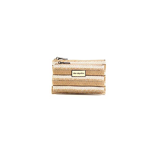 Don algodón Cartera monedero de mujer doble trenzado vertical