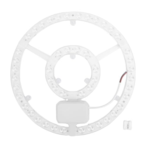 Marhynchus Tablero de Repuesto para Lámpara de Techo, Panel Magnético Redondo de 48W de 10,6 Pulgadas con Luz Difusa de 360° para Luces de Ventilador de Techo de Montaje Empotrado