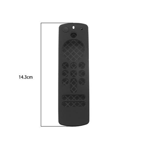 YINETTECH Remote Control Protective Case with Hand Strap Compatible with Alexa Voice Remote 2021 (3rd Gen) / Fire TV Stick 4K 2021 Silicone Case Black - Image 4
