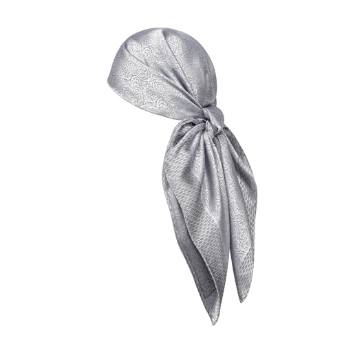 Image of 35 inch Men's Large Square Jacquard Scarf - Cowboy Wild Rugged Style, With Gift Packed