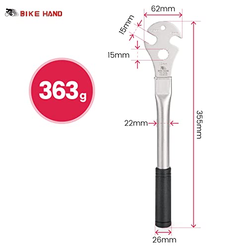 Kadacha Bicycle Pedal Wrench, Pedal Wrench Tools with Extra Long Handle for MTB/Road Bike Pedals Remove and Replace - Image 4