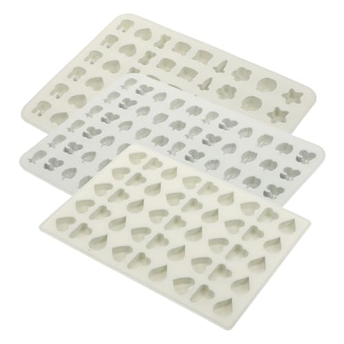 TOPPERFUN 3 Piezas Molde de silicona animal de fruta gomitas forma moho moldes de gelatina para dulce moldes para shower moldes de silicona molde de gelatina gel de sílice Azul