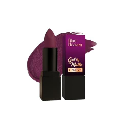 Image of Blue Heaven Get Matte Lipstick, Long Lasting, Light Weight Lipsticks for Women, Moisturizing Matte Lipstick for Women - 503P, 4g
