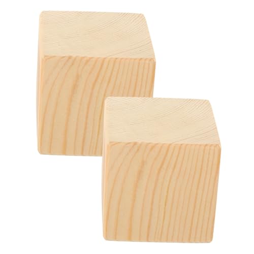 DIYEAH 2pcs Heavy Duty Furniture Risers - Sofa Leg Elevators for Bed Couch Desk and Washer Wood Block Supports to Prevent Sliding and Shaking