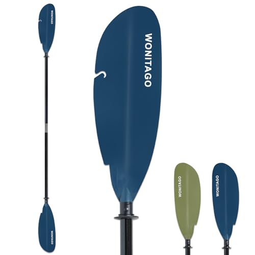 LINGVUM Angler Kayak Paddle Fiberglass Shaft and Plastic