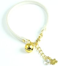 キャットネックレス LIV Cat Necklace/猫用（小型犬兼用）/ホワイト×ゴールド (Mサイズ 20cm～23cm)