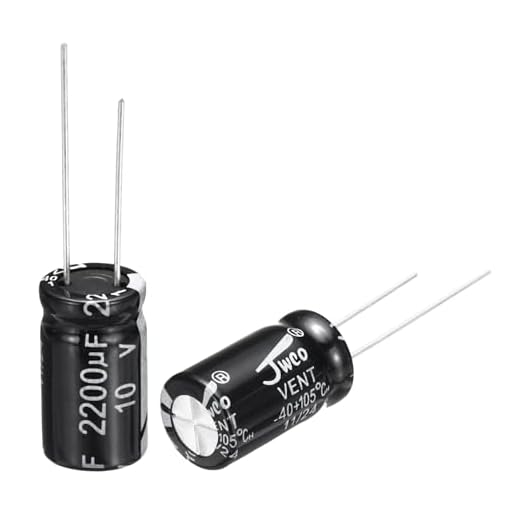 Generic 2200uF 10V 10x17mm Electrolytic Capacitor, Radial Leads Aluminum Capacitors for TV, LCD Monitor, VCD, 5Pcs