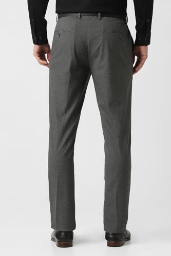 Image of Van Heusen Men's Mid Rise Slim Fit Premium Formal Trousers | Superior Comfort | Auto-Flex Waist Band | Soft Touch