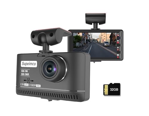 【電装店供給品 2.5K】3 inch IPSドライブレコーダー 前方400万画素 2.5k QHD画質...