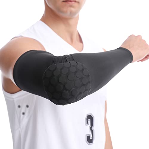 Bopean Padded Arm Sleeve 2Pcs Honeycomb Shooter Sleeves For Basketball Volleyball Football Baseball Cycling #TOP2