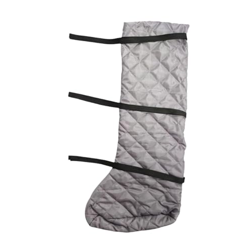 Nishiyuenyi Funda para Yeso Pierna Protector Calcetín Grueso Funda Pie Térmica de Nailon con Forro Adecuada para con Escayola Invierno Interiores E, Gris Largo