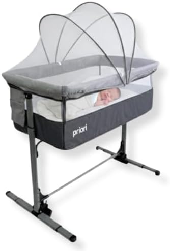 Priori Baby Turin Cuna Colecho 3 en 1 para Bebé – Plegable con Al...