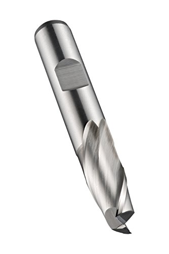 Dormer C1105.0 Stub Length Flute End Mill, Square End, Weldon Shank, 5 mm Head Diameter, 8 mm Flute Length, 52 mm Total Length