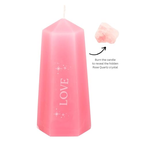 Bougie LOVE Something Different rose et blanche de taille unique