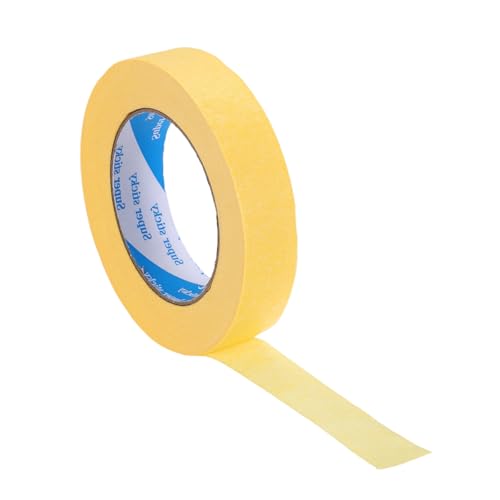 Image of PATIKIL Painters Tape 1 Inch x 55 Yards, Adhesive Masking Tape Yellow Paint Tapes for Wall Painting DIY Artist Craft Arts Decoration Labeling