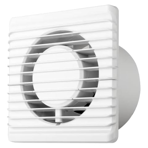 MKK Badlüfter Ø 100 125 80 mm Wandlüfter Ventilator Wandventilator Küche Kleinraum Cover