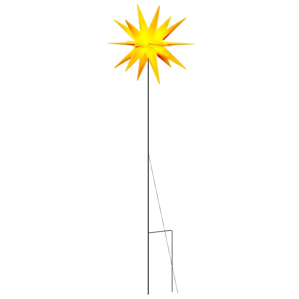vidaXL Luce di Natale con Picco Terra e LED Pieghevole Gialla 57 cm
