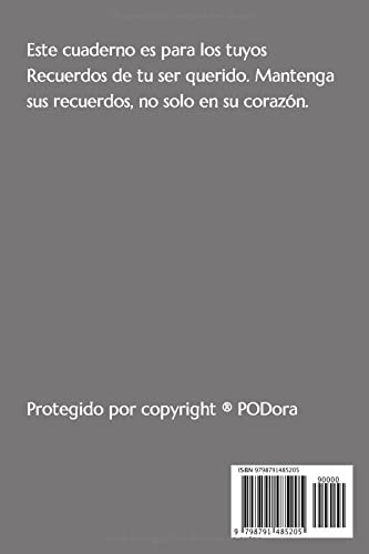 Miniatura 2 de papá, te extrano mis recuerdos de ti - diario de duelo - regalo de funeral como recordatorio con plantilla para rellenar, espacio para fotos, rayado