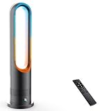 【2025新登場&冷暖兼用&DC電気節約】タワーファン 羽なし扇風機 冷暖両用 リビング扇風機 サーキュレーター DCモーター 静音運転 8段送風&3段温風 大風量 100°左右首振り 9時間切タイマー 省エネ 節電対策 お手入れ簡単 省スペース 組み立て不要 安全機能搭載 リモコン付 部屋 リビング 会議室 室内など対応 PSE認証済 日本語説明書