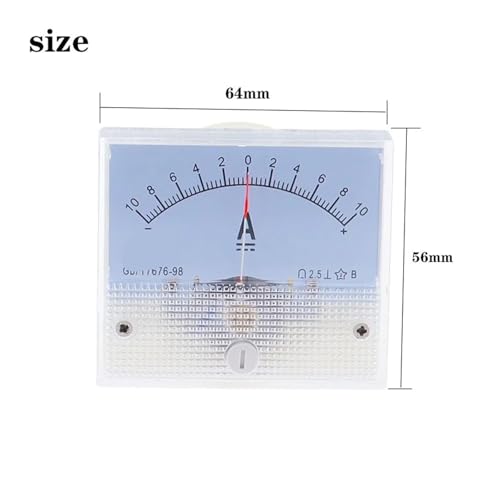 Ampèremètre 85C1-A DC 30A cadran analogique encastrable 64x56 mm - 3