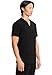 Cherokee Infinity Mens V-Neck Scrub Top Modern Fit, 3 Pockets, Rib-Knit Back Panels, Moisture-Wicking 360° Stretch - CK900A, M, Black