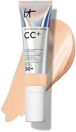 IT Cosmetics CC+ Cream with SPF 50+ Full Coverage Foundation Natural Finish