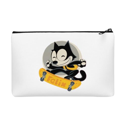 フィリックス・ザ・キャット 化粧ポーチ コスメポーチ 化粧品袋 化粧バッグ メイクポーチ トイレタリーバッグ 収納 バッグ トラベルポーチ 口紅 収納 小物入れ 小物類の収納用 持ち運び 旅行用