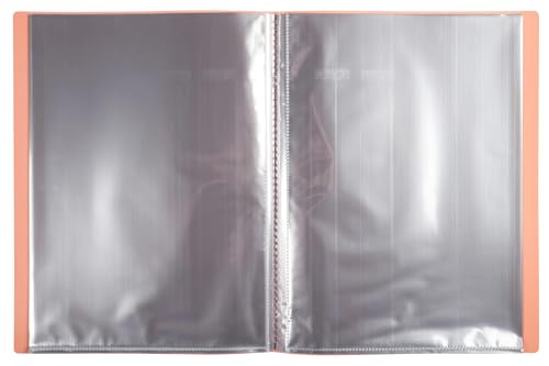 Exacompta 88260E 20er Pack Sichtmappe Aquarel aus blickdichtem Kunststoff DIN A4 mit 20 Klarsichthüllen, 40 Sichten, perfekt für die Schule und das Büro Aktenhülle, Prospekthülle, farbig sortiert
