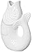 Gift Company 75881 Monsieur Carafon/Karaffe - Fischform - Steingut - weiß - S - 1,2 l - 15 x 9 x 24 cm