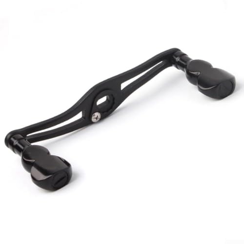 Oniissy Poignée de moulinet de pêche à pilules à double poignée pour série D et S, accessoire de moulinet en alliage d'aluminium avec finition galvanisée, configuration main gauche ou droite, 110 x 42