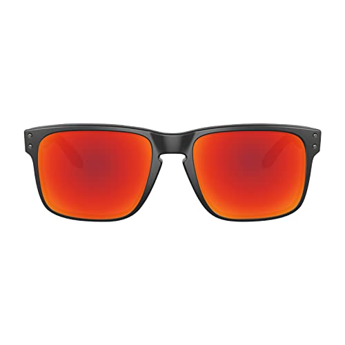 Image of Well-aimed Replacement Lenses Compatible with Oakley Holbrook Sunglasses - Red Iridium Polarized