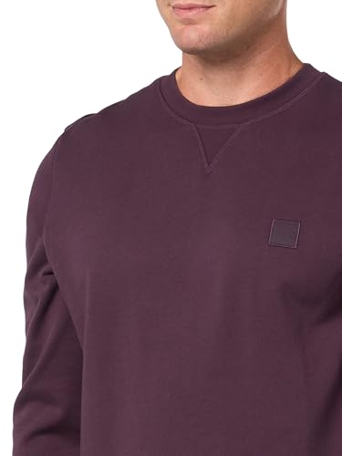 BOSS Men's Patch Logo French Terry Pullover Cotton Sweatshirt3