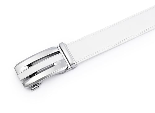 Image of Men's Belt, Ratchet Dress Casual Belt with Adjustable Automatic Buckle Trim to Fit