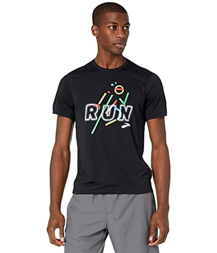 Preisvergleich Produktbild Brooks Distance Graphic Short Sleeve Black / Run Victory LG